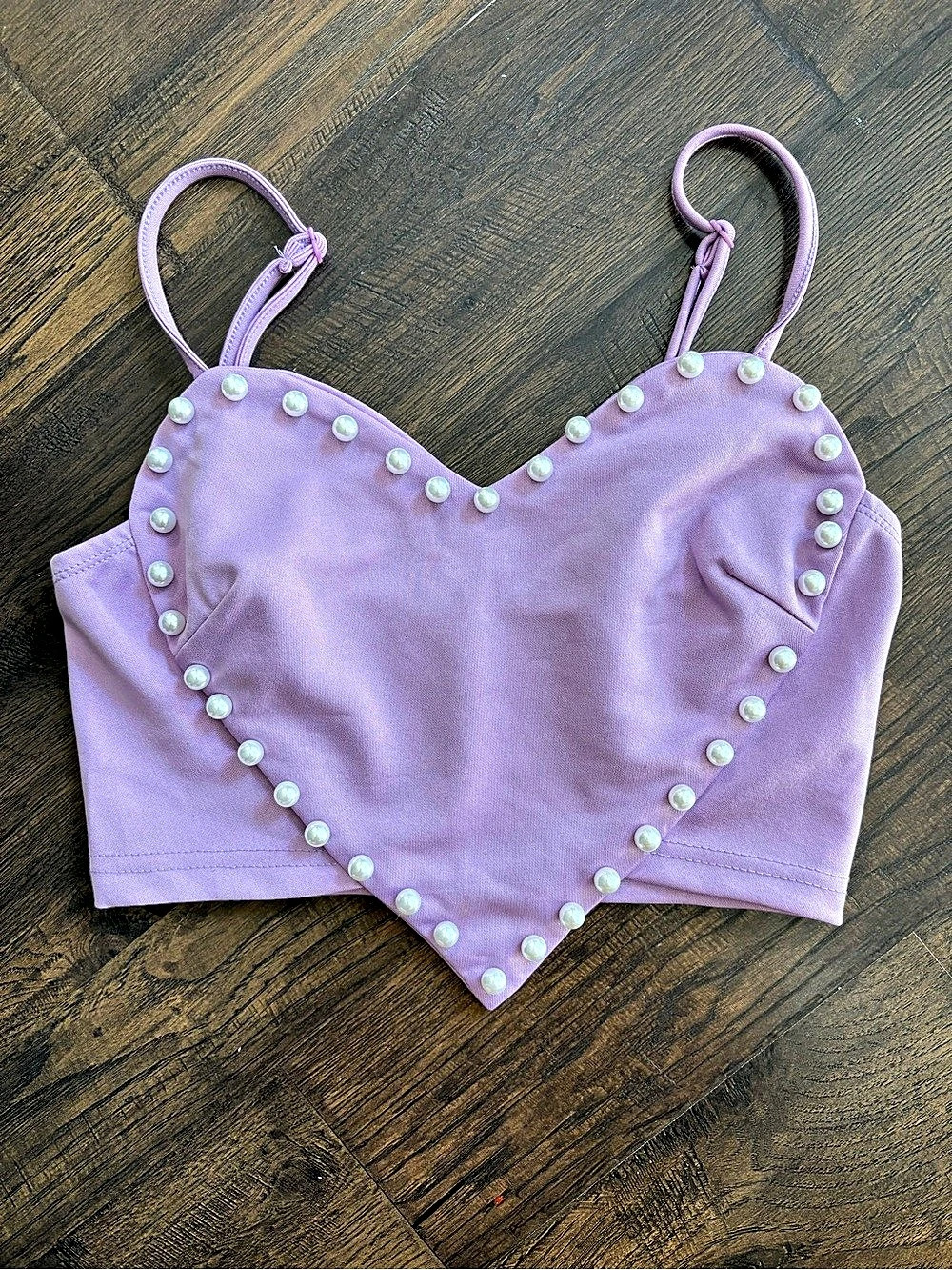 Purple Heart Crop Top